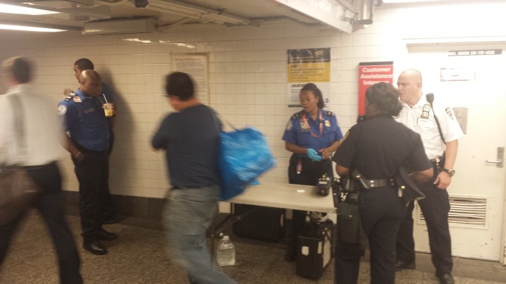 Smurfs in Penn Station