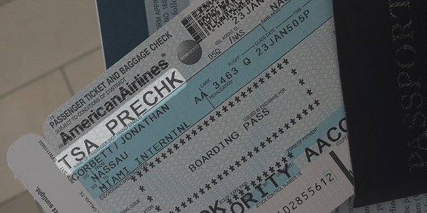 Ticket with TSA Pre-Check Endorsement