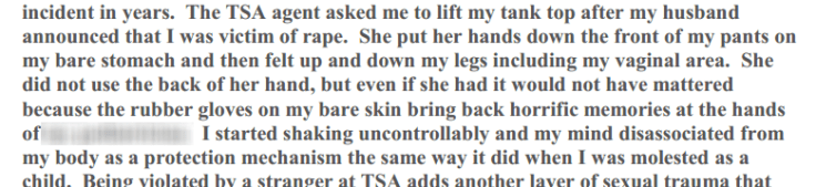 TSA Sexual Assault