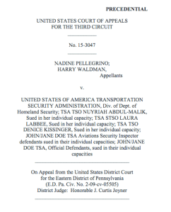 Pellegrino v. TSA - Panel Opinion