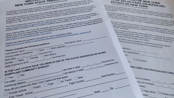 NY Traveler Information Form